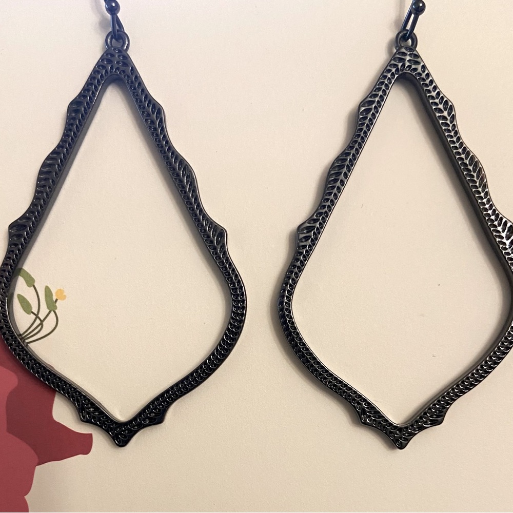 Kendra Scott Sophia Drop Earrings in Gunmetal